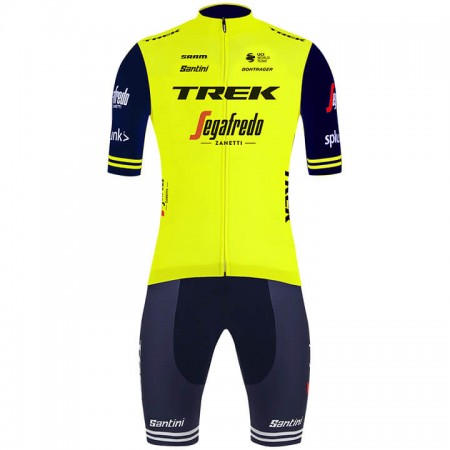Conjunto Maillot + Culotte Corto con tirantes 2020 Trek-Segafredo N002